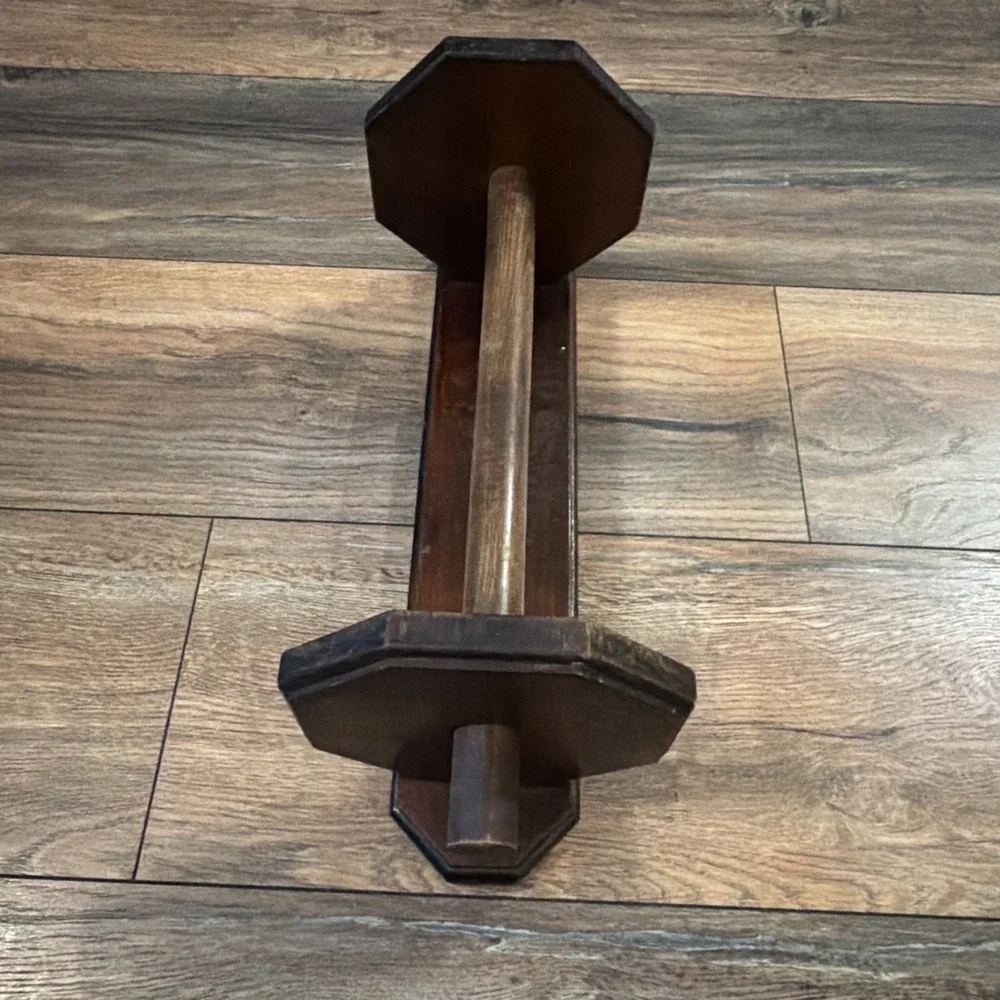 Vintage Dark Wood‎ Wall Hanging Towel Paper Towel Holder